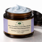 Herbs & Greens Blue Turmeric & Lotus Rice Water Ceramide Night Repair Moisturizer Cream