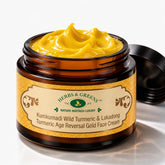 Herbs & Greens Kumkumadi Wild Turmeric & Lakadong Turmeric Gold Face Cream With Vegan Collagen