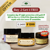 2 in 1 Combo Offer SPF 50 & Neelkamal Day & Night Care offer + Free Walnut Scrub