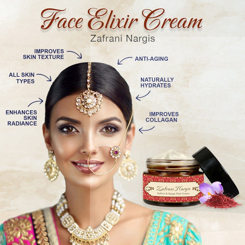 Zafrani Nargis Face Elixir Cream 50 Gm (Unisex/Day & Night/All Skin)