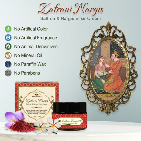 Zafrani Nargis Face Elixir Cream 50 Gm (Unisex/Day & Night/All Skin)