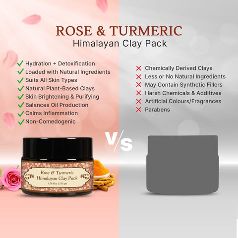 Herbs & Greens Rose & Turmeric Himalayan Clay Pack