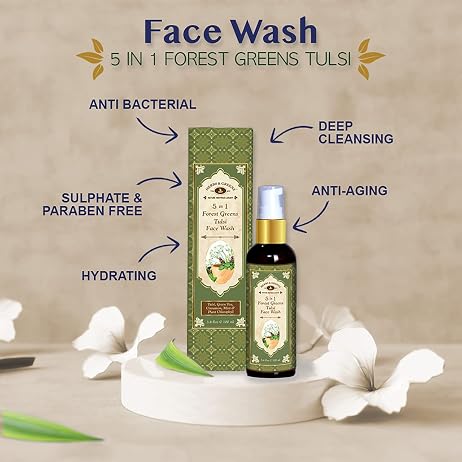 Herbs & Greens 5 in 1 Forest Greens Tulsi Face Wash