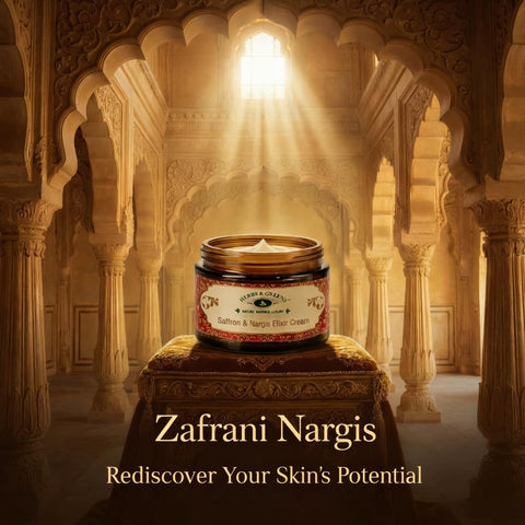 Herbs & Greens Zafrani Nargis Natural Vitamin C Saffron & Nargis Anti Aging Elixir Cream