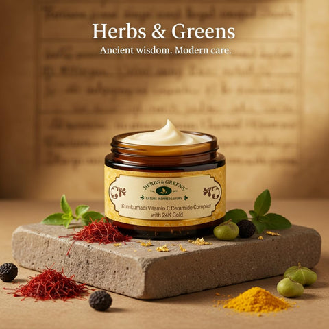 Herbs & Greens Kumkumadi Vitamin C Ceramide Complex with 24K Gold