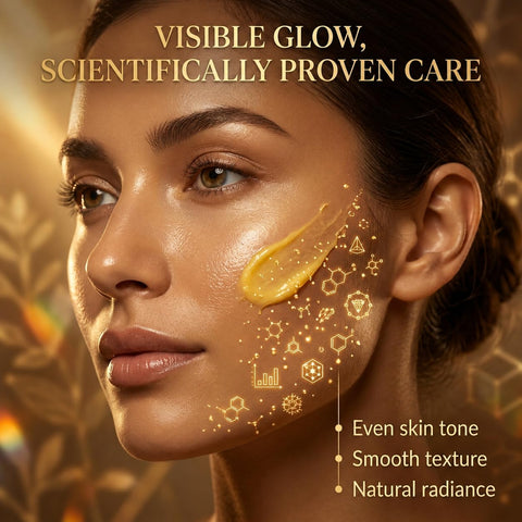 Herbs & Greens Kumkumadi Wild Turmeric & Lakadong Turmeric Gold Face Cream With Vegan Collagen