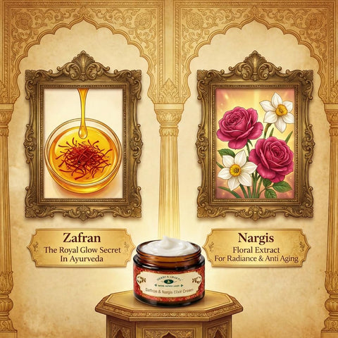 Herbs & Greens Zafrani Nargis Natural Vitamin C Saffron & Nargis Anti Aging Elixir Cream