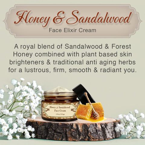 Herbs & Greens Skin Brightening & Anti-aging Honey and Sandalwood Face Cream