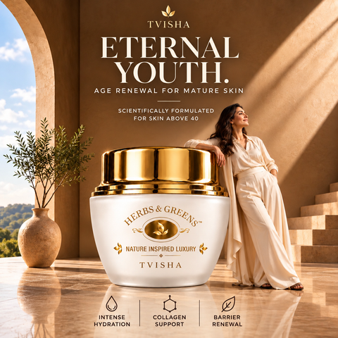 Herbs & Greens Kumkumadi Tvisha Eternal Youth Anti-Aging Face Cream