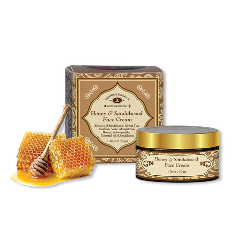 Honey & Sandalwood Face Cream 50 Gm (Unisex/Day & Night/Dry/Combination Skin)