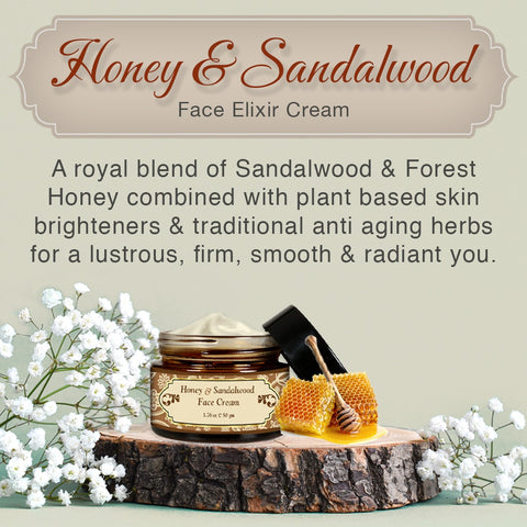 Honey & Sandalwood Face Cream 50 Gm (Unisex/Day & Night/Dry/Combination Skin)