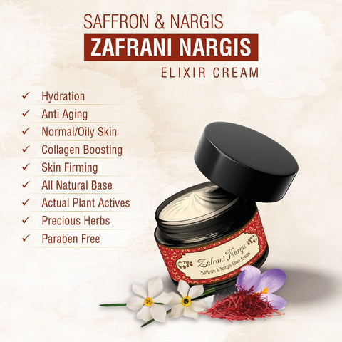 Zafrani Nargis Face Elixir Cream 50 Gm (Unisex/Day & Night/All Skin)