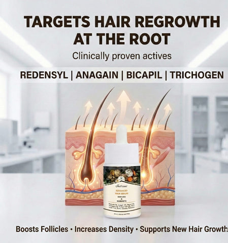 Herbs & Greens Advanced Hair Fall Regrowth Serum   Clinically Inspired Serum for Thinning & Breakage