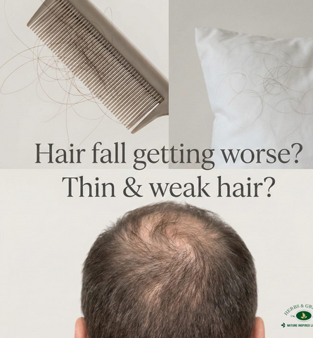 Herbs & Greens Advanced Hair Fall Regrowth Serum   Clinically Inspired Serum for Thinning & Breakage